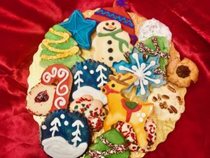 holiday cookies,; cut out cookies; assorted dozen; pre-order cookies